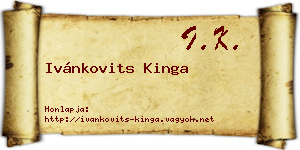 Ivánkovits Kinga névjegykártya