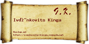 Ivánkovits Kinga névjegykártya